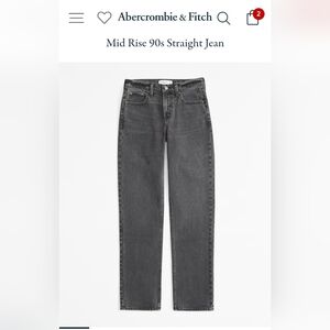 Abercrombie- The 90s Straight, Midrise 16R